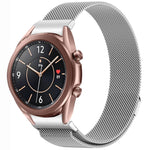 Bracelet de montre en métal magnétique style bouton Milan, pour Samsung Galaxy Watch 6 Classic, pour Samsung Galaxy Watch5 / 5 Pro, pour Samsung Galaxy Watch4 / 4 Classic 46mm, pour Samsung Galaxy Watch3 41mm