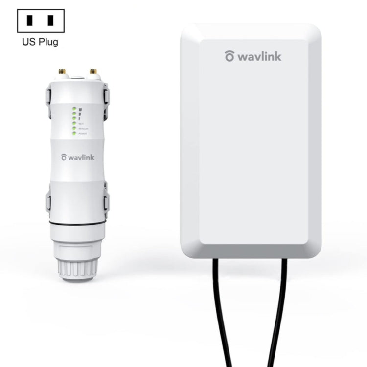 Extenseur WiFi extérieur étanche WAVLINK WN570HP2 300Mbps Répéteur AP sans fil, Prise US, Prise EU