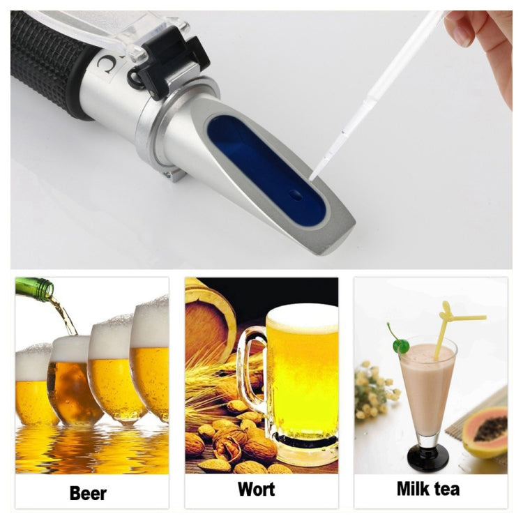 Réfractomètre authentique RZ120 pour bière, brix, moût, sucre, alcool, gravité spécifique, outil portatif, densimètre