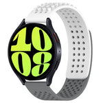 Bracelet de montre en silicone respirant à trous 20mm avec points 3D, pour Samsung Galaxy Watch 6 Classic 47mm, pour Samsung Galaxy Watch 6 44mm, pour Samsung Galaxy Watch 6 40mm