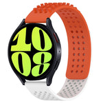 Bracelet de montre en silicone respirant à trous 20mm avec points 3D, pour Samsung Galaxy Watch 6 Classic 47mm, pour Samsung Galaxy Watch 6 44mm, pour Samsung Galaxy Watch 6 40mm