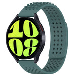 Bracelet de montre en silicone respirant à trous 20mm avec points 3D, pour Samsung Galaxy Watch 6 Classic 47mm, pour Samsung Galaxy Watch 6 44mm, pour Samsung Galaxy Watch 6 40mm