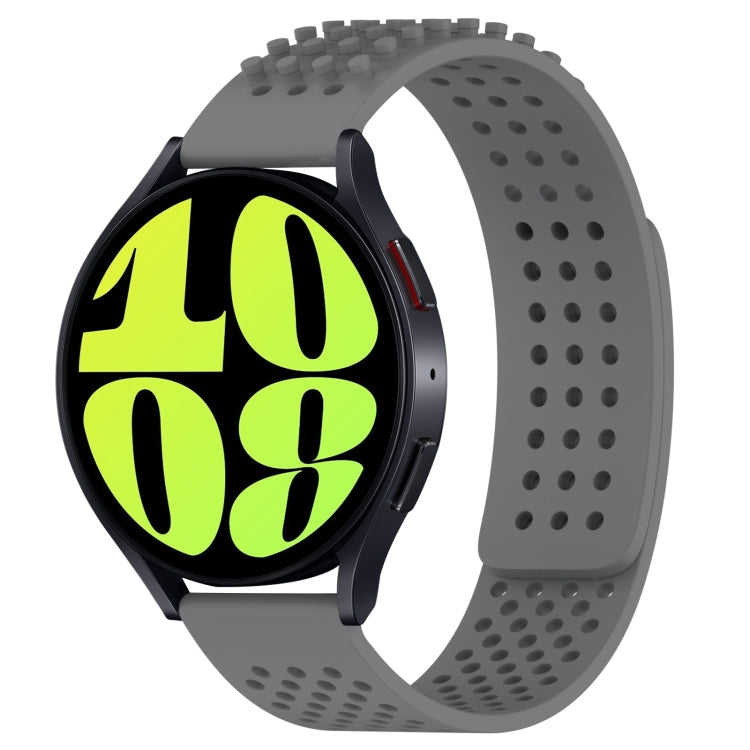 Bracelet de montre en silicone respirant à trous 20mm avec points 3D, pour Samsung Galaxy Watch 6 Classic 47mm, pour Samsung Galaxy Watch 6 44mm, pour Samsung Galaxy Watch 6 40mm