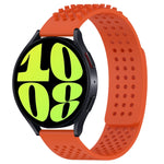 Bracelet de montre en silicone respirant à trous 20mm avec points 3D, pour Samsung Galaxy Watch 6 Classic 47mm, pour Samsung Galaxy Watch 6 44mm, pour Samsung Galaxy Watch 6 40mm