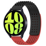 Bracelet de montre en silicone respirant à trous 20mm avec points 3D, pour Samsung Galaxy Watch 6 Classic 47mm, pour Samsung Galaxy Watch 6 44mm, pour Samsung Galaxy Watch 6 40mm