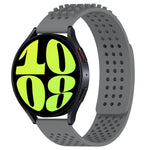 Bracelet de montre en silicone respirant à trous 20mm avec points 3D, pour Samsung Galaxy Watch 6 Classic 47mm, pour Samsung Galaxy Watch 6 44mm, pour Samsung Galaxy Watch 6 40mm