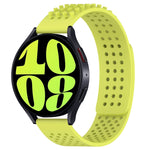 Bracelet de montre en silicone respirant à trous 20mm avec points 3D, pour Samsung Galaxy Watch 6 Classic 47mm, pour Samsung Galaxy Watch 6 44mm, pour Samsung Galaxy Watch 6 40mm