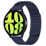 Bracelet de montre en silicone respirant à trous 20mm avec points 3D, pour Samsung Galaxy Watch 6 Classic 47mm, pour Samsung Galaxy Watch 6 44mm, pour Samsung Galaxy Watch 6 40mm