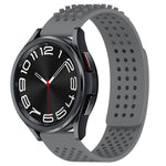 Bracelet de montre en silicone respirant à trous 20mm avec points 3D, pour Samsung Galaxy Watch 6 Classic 47mm, pour Samsung Galaxy Watch 6 44mm, pour Samsung Galaxy Watch 6 40mm