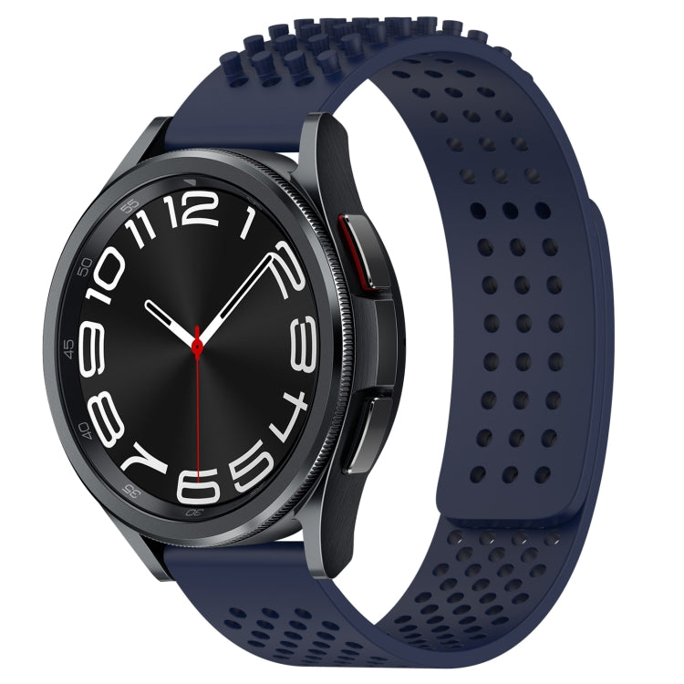 Bracelet de montre en silicone respirant à trous 20mm avec points 3D, pour Samsung Galaxy Watch 6 Classic 47mm, pour Samsung Galaxy Watch 6 44mm, pour Samsung Galaxy Watch 6 40mm