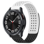 Bracelet de montre en silicone respirant à trous 20mm avec points 3D, pour Samsung Galaxy Watch 6 Classic 43mm, pour Samsung Galaxy Watch 5 Pro édition golf, pour Samsung Galaxy Watch 5 édition golf