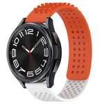 Bracelet de montre en silicone respirant à trous 20mm avec points 3D, pour Samsung Galaxy Watch 6 Classic 43mm, pour Samsung Galaxy Watch 5 Pro édition golf, pour Samsung Galaxy Watch 5 édition golf