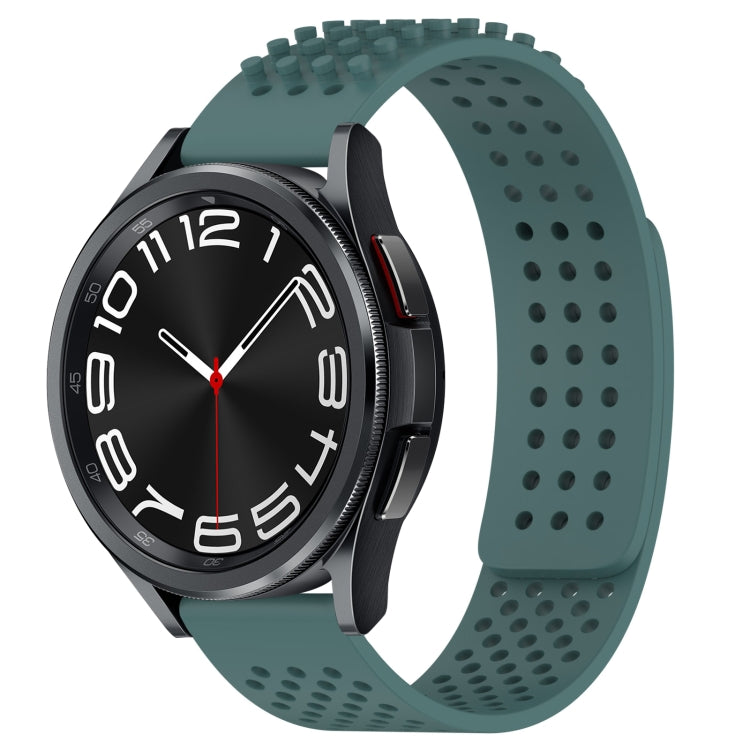 Bracelet de montre en silicone respirant à trous 20mm avec points 3D, pour Samsung Galaxy Watch 6 Classic 43mm, pour Samsung Galaxy Watch 5 Pro édition golf, pour Samsung Galaxy Watch 5 édition golf