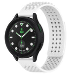 Bracelet de montre en silicone respirant à trous 20mm avec points 3D, pour Samsung Galaxy Watch 6 Classic 43mm, pour Samsung Galaxy Watch 5 Pro édition golf, pour Samsung Galaxy Watch 5 édition golf
