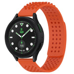 Bracelet de montre en silicone respirant à trous 20mm avec points 3D, pour Samsung Galaxy Watch 6 Classic 43mm, pour Samsung Galaxy Watch 5 Pro édition golf, pour Samsung Galaxy Watch 5 édition golf