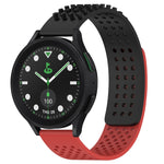 Bracelet de montre en silicone respirant à trous 20mm avec points 3D, pour Samsung Galaxy Watch 6 Classic 43mm, pour Samsung Galaxy Watch 5 Pro édition golf, pour Samsung Galaxy Watch 5 édition golf