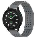 Bracelet de montre en silicone respirant à trous 20mm avec points 3D, pour Samsung Galaxy Watch 6 Classic 43mm, pour Samsung Galaxy Watch 5 Pro édition golf, pour Samsung Galaxy Watch 5 édition golf