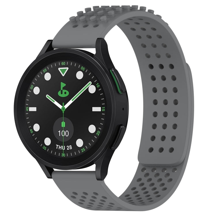 Bracelet de montre en silicone respirant à trous 20mm avec points 3D, pour Samsung Galaxy Watch 6 Classic 43mm, pour Samsung Galaxy Watch 5 Pro édition golf, pour Samsung Galaxy Watch 5 édition golf