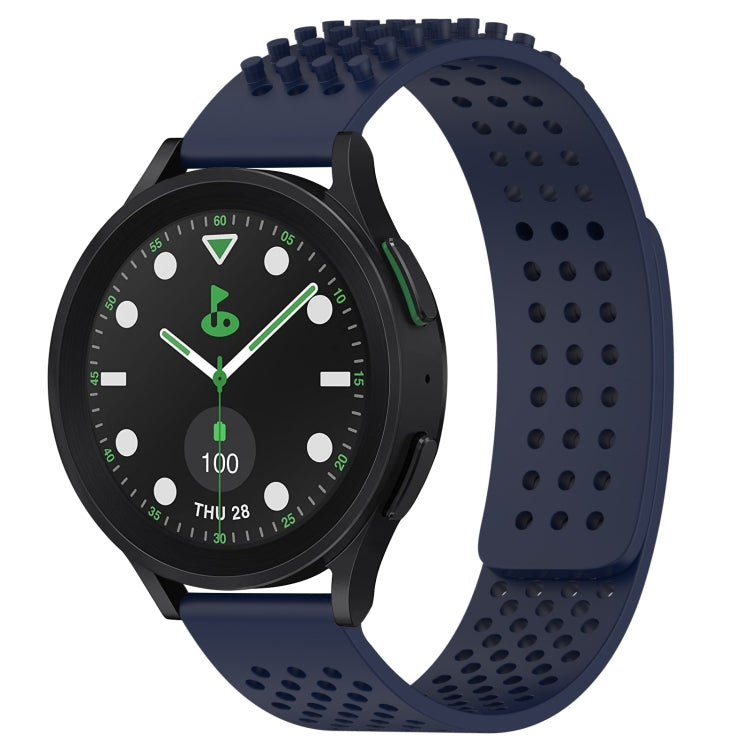 Bracelet de montre en silicone respirant à trous 20mm avec points 3D, pour Samsung Galaxy Watch 6 Classic 43mm, pour Samsung Galaxy Watch 5 Pro édition golf, pour Samsung Galaxy Watch 5 édition golf