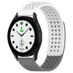 Bracelet de montre en silicone respirant à trous 20mm avec points 3D, pour Samsung Galaxy Watch 6 Classic 43mm, pour Samsung Galaxy Watch 5 Pro édition golf, pour Samsung Galaxy Watch 5 édition golf