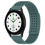 Bracelet de montre en silicone respirant à trous 20mm avec points 3D, pour Samsung Galaxy Watch 6 Classic 43mm, pour Samsung Galaxy Watch 5 Pro édition golf, pour Samsung Galaxy Watch 5 édition golf