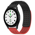 Bracelet de montre en silicone respirant à trous 20mm avec points 3D, pour Samsung Galaxy Watch 6 Classic 43mm, pour Samsung Galaxy Watch 5 Pro édition golf, pour Samsung Galaxy Watch 5 édition golf