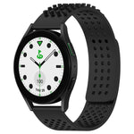 Bracelet de montre en silicone respirant à trous 20mm avec points 3D, pour Samsung Galaxy Watch 6 Classic 43mm, pour Samsung Galaxy Watch 5 Pro édition golf, pour Samsung Galaxy Watch 5 édition golf