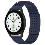 Bracelet de montre en silicone respirant à trous 20mm avec points 3D, pour Samsung Galaxy Watch 6 Classic 43mm, pour Samsung Galaxy Watch 5 Pro édition golf, pour Samsung Galaxy Watch 5 édition golf