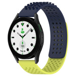 Bracelet de montre en silicone respirant à trous 20mm avec points 3D, pour Samsung Galaxy Watch 6 Classic 43mm, pour Samsung Galaxy Watch 5 Pro édition golf, pour Samsung Galaxy Watch 5 édition golf