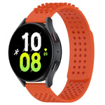 Bracelet de montre en silicone respirant à trous 20mm avec points 3D, pour Samsung Galaxy Watch 5 44mm, pour Samsung Galaxy Watch 5 Pro 45mm, pour Samsung Galaxy Watch 5 40mm