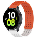 Bracelet de montre en silicone respirant à trous 20mm avec points 3D, pour Samsung Galaxy Watch 5 44mm, pour Samsung Galaxy Watch 5 Pro 45mm, pour Samsung Galaxy Watch 5 40mm