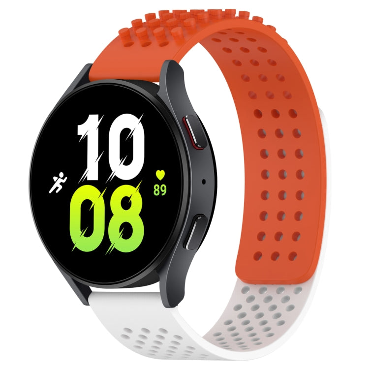 Bracelet de montre en silicone respirant à trous 20mm avec points 3D, pour Samsung Galaxy Watch 5 44mm, pour Samsung Galaxy Watch 5 Pro 45mm, pour Samsung Galaxy Watch 5 40mm