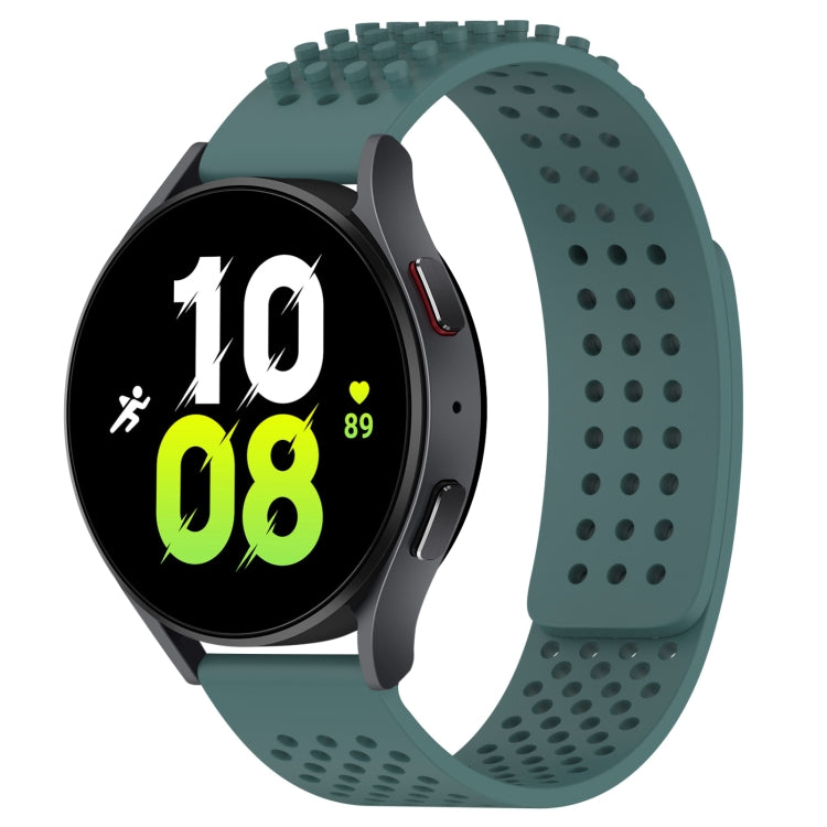Bracelet de montre en silicone respirant à trous 20mm avec points 3D, pour Samsung Galaxy Watch 5 44mm, pour Samsung Galaxy Watch 5 Pro 45mm, pour Samsung Galaxy Watch 5 40mm