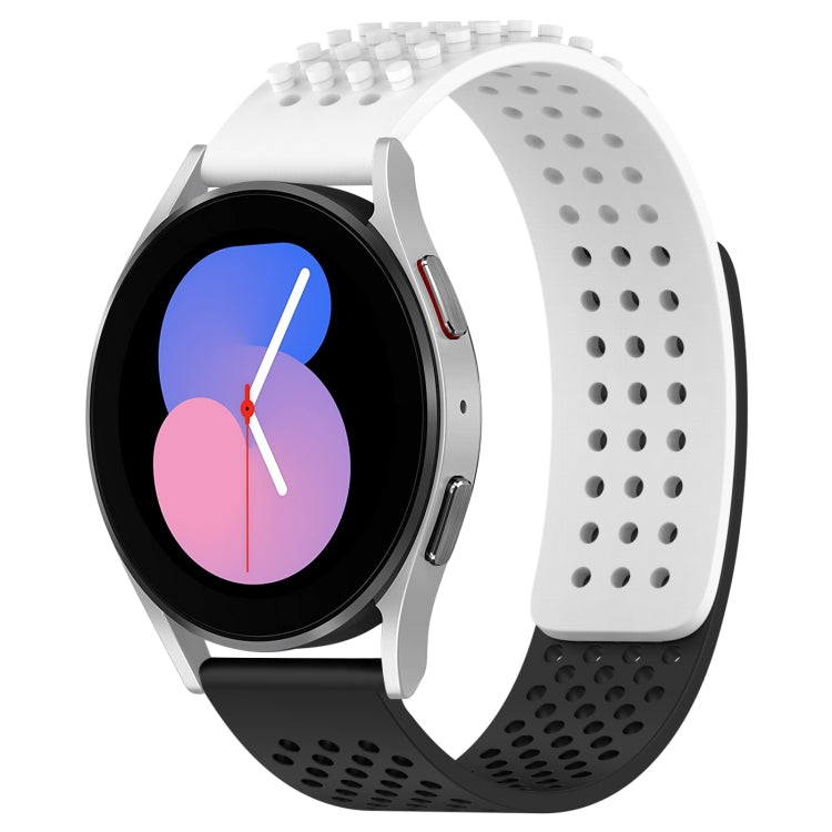 Bracelet de montre en silicone respirant à trous 20mm avec points 3D, pour Samsung Galaxy Watch 5 44mm, pour Samsung Galaxy Watch 5 Pro 45mm, pour Samsung Galaxy Watch 5 40mm