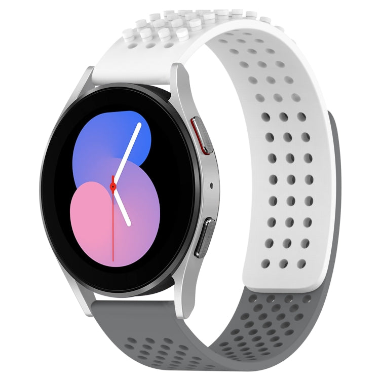 Bracelet de montre en silicone respirant à trous 20mm avec points 3D, pour Samsung Galaxy Watch 5 44mm, pour Samsung Galaxy Watch 5 Pro 45mm, pour Samsung Galaxy Watch 5 40mm