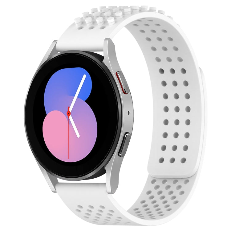 Bracelet de montre en silicone respirant à trous 20mm avec points 3D, pour Samsung Galaxy Watch 5 44mm, pour Samsung Galaxy Watch 5 Pro 45mm, pour Samsung Galaxy Watch 5 40mm