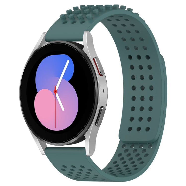 Bracelet de montre en silicone respirant à trous 20mm avec points 3D, pour Samsung Galaxy Watch 5 44mm, pour Samsung Galaxy Watch 5 Pro 45mm, pour Samsung Galaxy Watch 5 40mm