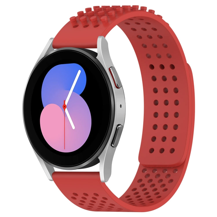 Bracelet de montre en silicone respirant à trous 20mm avec points 3D, pour Samsung Galaxy Watch 5 44mm, pour Samsung Galaxy Watch 5 Pro 45mm, pour Samsung Galaxy Watch 5 40mm