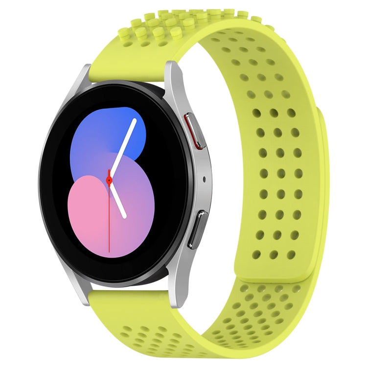 Bracelet de montre en silicone respirant à trous 20mm avec points 3D, pour Samsung Galaxy Watch 5 44mm, pour Samsung Galaxy Watch 5 Pro 45mm, pour Samsung Galaxy Watch 5 40mm
