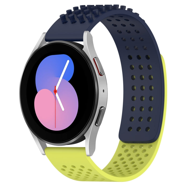 Bracelet de montre en silicone respirant à trous 20mm avec points 3D, pour Samsung Galaxy Watch 5 44mm, pour Samsung Galaxy Watch 5 Pro 45mm, pour Samsung Galaxy Watch 5 40mm