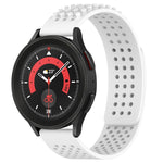 Bracelet de montre en silicone respirant à trous 20mm avec points 3D, pour Samsung Galaxy Watch 5 44mm, pour Samsung Galaxy Watch 5 Pro 45mm, pour Samsung Galaxy Watch 5 40mm