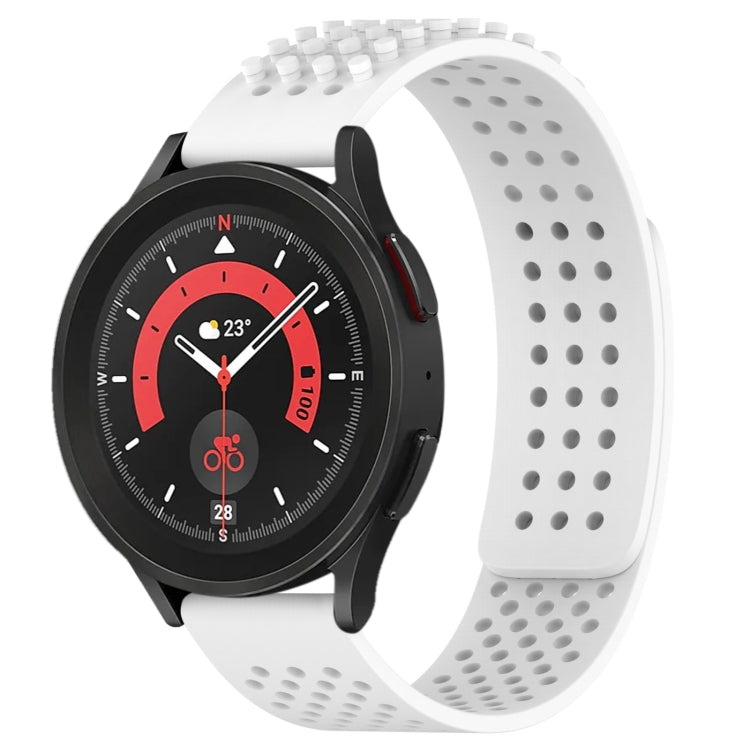 Bracelet de montre en silicone respirant à trous 20mm avec points 3D, pour Samsung Galaxy Watch 5 44mm, pour Samsung Galaxy Watch 5 Pro 45mm, pour Samsung Galaxy Watch 5 40mm