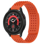 Bracelet de montre en silicone respirant à trous 20mm avec points 3D, pour Samsung Galaxy Watch 5 44mm, pour Samsung Galaxy Watch 5 Pro 45mm, pour Samsung Galaxy Watch 5 40mm