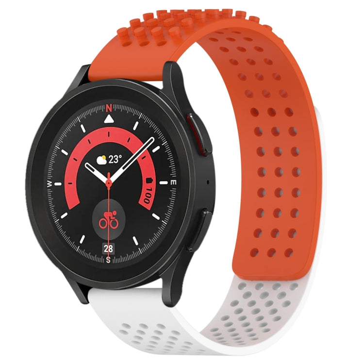 Bracelet de montre en silicone respirant à trous 20mm avec points 3D, pour Samsung Galaxy Watch 5 44mm, pour Samsung Galaxy Watch 5 Pro 45mm, pour Samsung Galaxy Watch 5 40mm