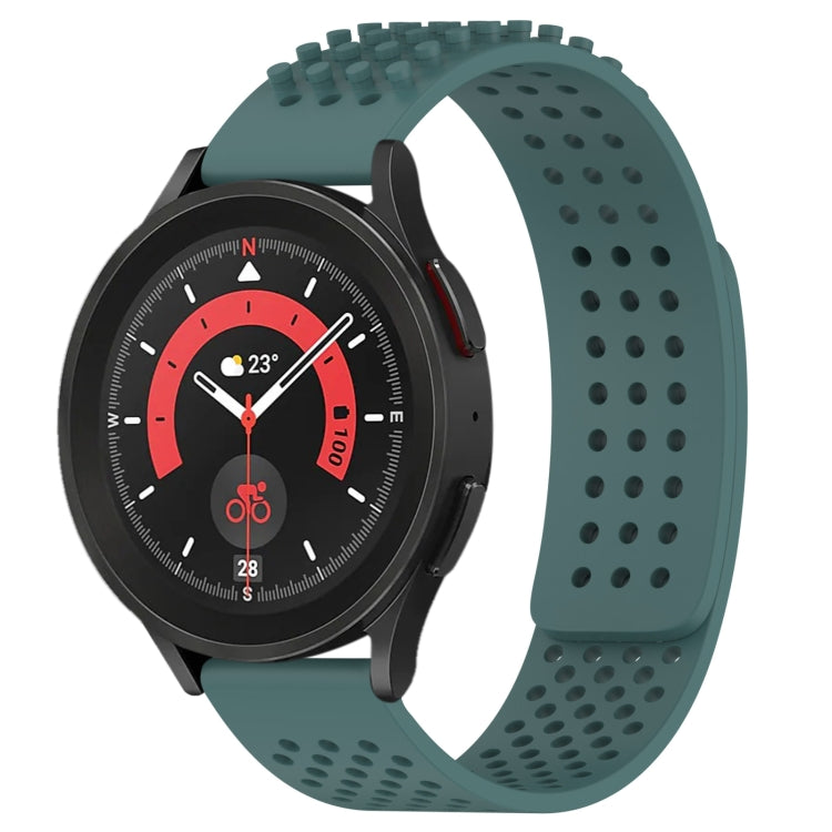 Bracelet de montre en silicone respirant à trous 20mm avec points 3D, pour Samsung Galaxy Watch 5 44mm, pour Samsung Galaxy Watch 5 Pro 45mm, pour Samsung Galaxy Watch 5 40mm