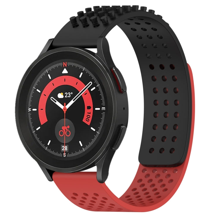 Bracelet de montre en silicone respirant à trous 20mm avec points 3D, pour Samsung Galaxy Watch 5 44mm, pour Samsung Galaxy Watch 5 Pro 45mm, pour Samsung Galaxy Watch 5 40mm