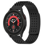 Bracelet de montre en silicone respirant à trous 20mm avec points 3D, pour Samsung Galaxy Watch 5 44mm, pour Samsung Galaxy Watch 5 Pro 45mm, pour Samsung Galaxy Watch 5 40mm