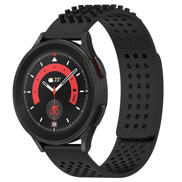 Bracelet de montre en silicone respirant à trous 20mm avec points 3D, pour Samsung Galaxy Watch 5 44mm, pour Samsung Galaxy Watch 5 Pro 45mm, pour Samsung Galaxy Watch 5 40mm