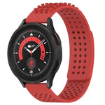 Bracelet de montre en silicone respirant à trous 20mm avec points 3D, pour Samsung Galaxy Watch 5 44mm, pour Samsung Galaxy Watch 5 Pro 45mm, pour Samsung Galaxy Watch 5 40mm