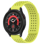Bracelet de montre en silicone respirant à trous 20mm avec points 3D, pour Samsung Galaxy Watch 5 44mm, pour Samsung Galaxy Watch 5 Pro 45mm, pour Samsung Galaxy Watch 5 40mm